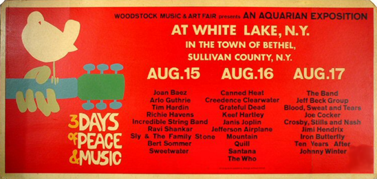 woodstock music and art fair 1969