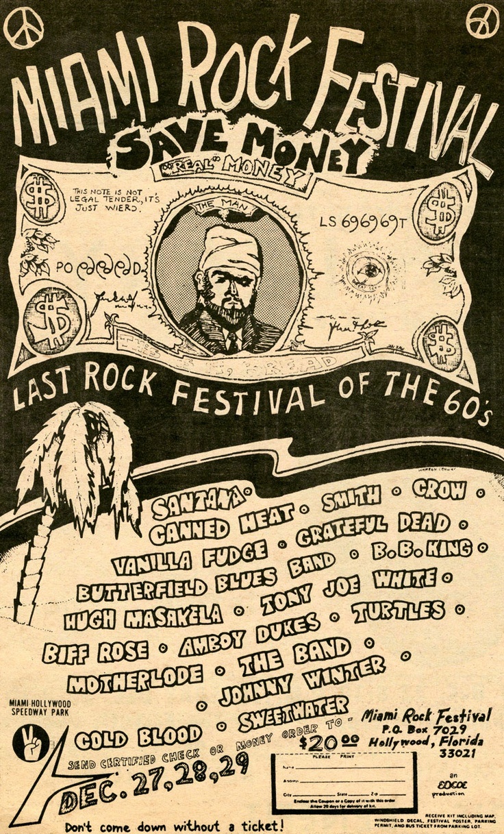 Forty-one 1969 Festivals