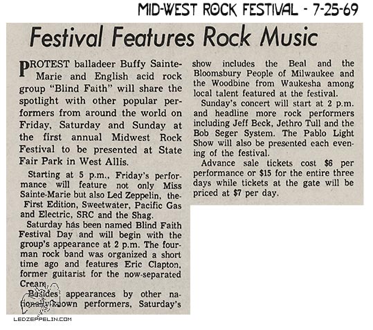 1969 Midwest Rock Festival