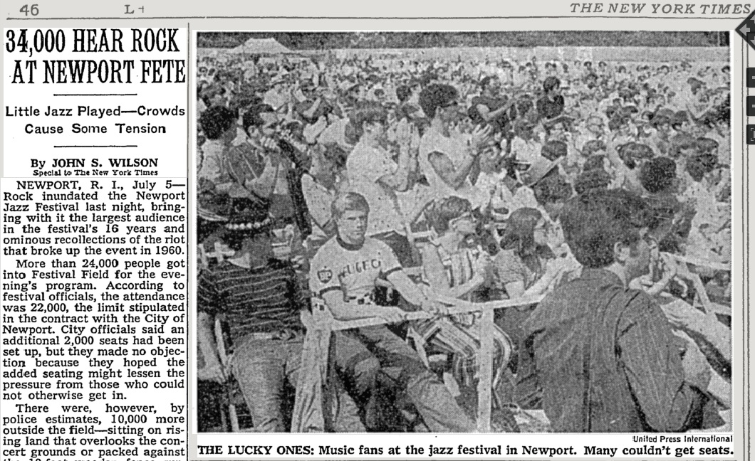 1969 Newport Jazz Festival | The Woodstock Whisperer/Jim Shelley