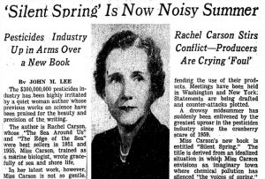 Rachel Carson Silent Spring 1962