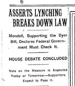Dyer Anti-Lynching bill