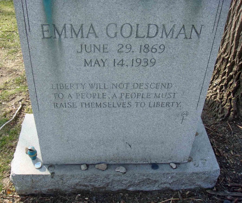 Anarchist Activist Emma Goldman, 