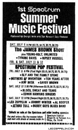 1969 Spectrum Summer Music Festival