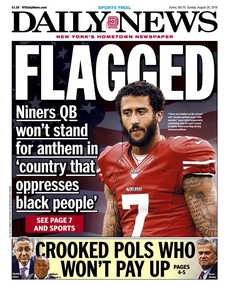 Activist Colin Kaepernick Blacklisted